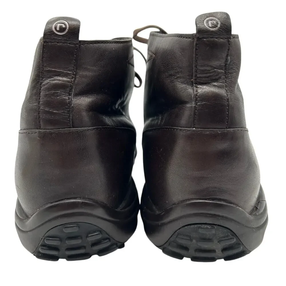 Rockport Men's Brown Leather Chukka Ankle Boots Lace-Up Casual Size 11 Academia